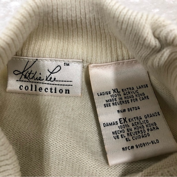 Kathy Lee collection mock neck sweater women’s XL multi color stripe - Picture 3 of 6